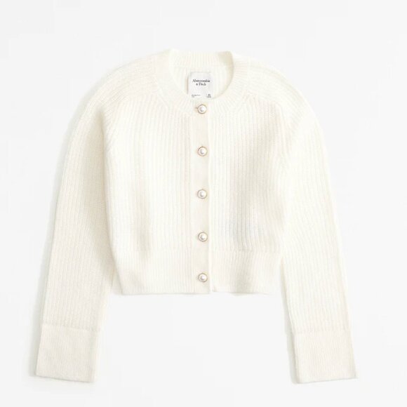Abercrombie Crew Pearl Button Cardigan - Picture 1 of 12